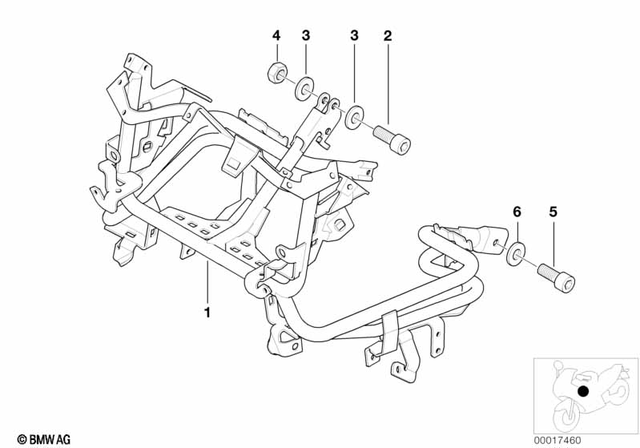 46637671413 - Frame and Mounting Parts: Fairing Bracket -  for BMW-Motorrad Image image