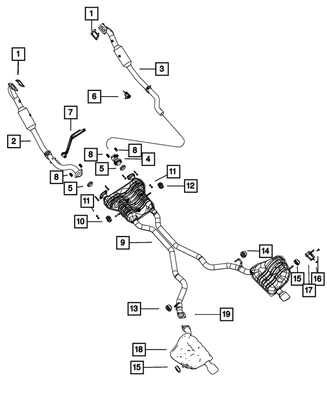 68072213AD - Exhaust: Exhaust Extension Pipe for Mopar Image image