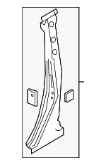 DBYF70360 - Body: Center Pillar Reinforced for Mazda: CX-3 Image