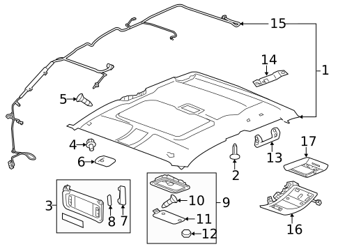 Overhead Console for 2011 Chevrolet Silverado 3500 HD #4