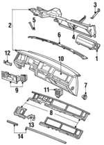 FOVY15000A - : Clock for FORD Image