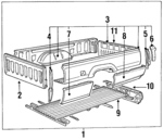 MB549203 - Body: Box Assembly for Mitsubishi: Mighty Max Image