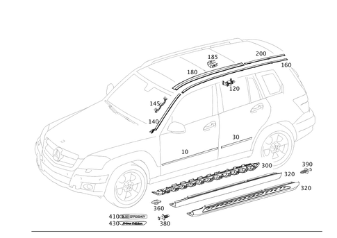 Exterior Detachable Parts for 2012 Mercedes-Benz GLK350 #0