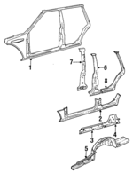 3528861 - Body: Body Side Assembly for Volvo: 740, 760, 940 Image