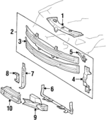 140620271667 - Body: Upper Tie Bar for Mercedes-Benz Image
