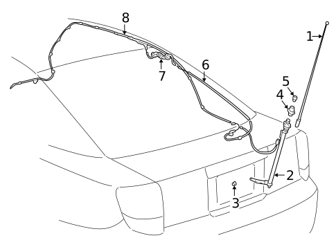 Antenna & Radio for 2002 Toyota Celica #0