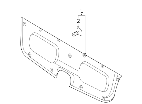 Interior Trim - Trunk for 2007 Kia Rio #0