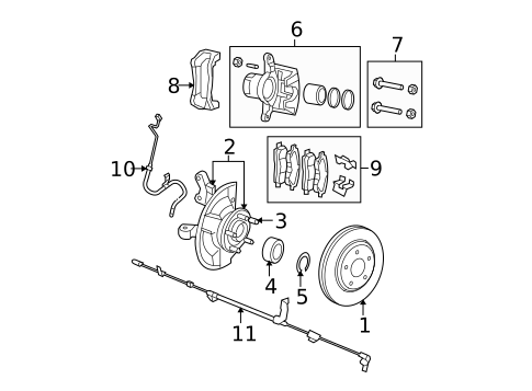 Brake Components for 2011 Dodge Caliber #2