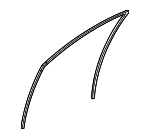 72235TBAA01 - Body: Window Channel for Honda: Civic, Insight Image