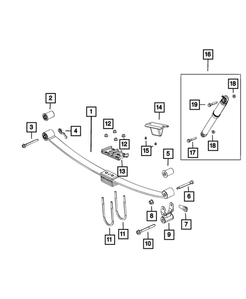 Rear Suspension and Cradle for 2019 Ram 3500 #0