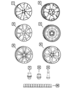 5LN634X8AC - Wheels: Aluminum Wheel, Front Or Rear for Mopar Image