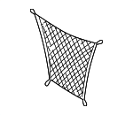 10261608 - Body: Cargo Net for Chevrolet: Venture | Oldsmobile: Silhouette | Pontiac: Montana, Trans Sport Image