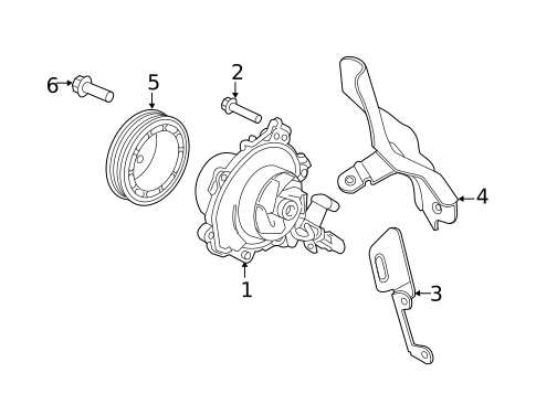 Water Pump for 2022 Land Rover Discovery Sport #4