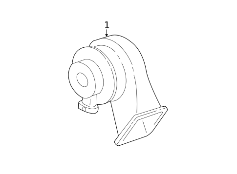 Horn for 2004 Buick Regal #0