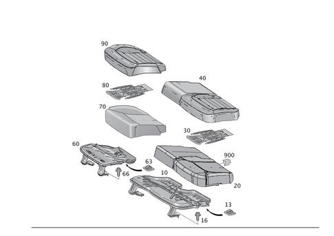 Rear Cushion for 2016 Mercedes-Benz GLE 550e #0