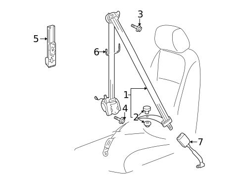 Seat Belt for 2012 Volkswagen Jetta #2