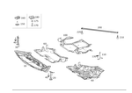 2045242330 - Chassis Sheet Metal Parts/Air Intake: Cover, Engine Comp. Lower for Mercedes-Benz Image