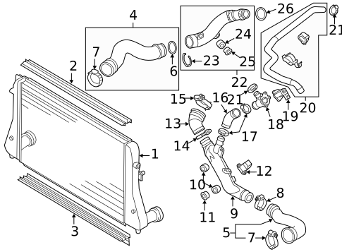Intercooler for 2015 Volkswagen Jetta #4
