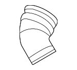 1K0145838G - Cooling System: Connector Hose for Volkswagen: Golf, Golf R, GTI, Passat Image