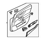 809011YZ0B - Body: Door Trim Panel for INFINITI: FX35, FX50 Image