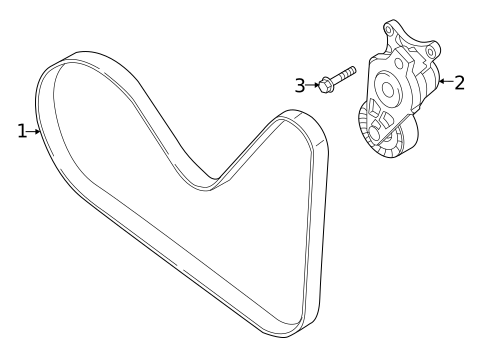 Belts & Pulleys for 2018 Lincoln MKX #0