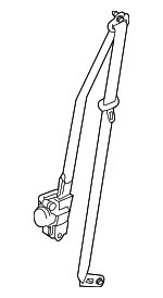 73210WB003 - Electrical: Belt &amp; Retractor for Scion: iA | Toyota: Yaris, Yaris iA Image