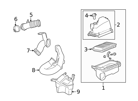 Air Intake for 2010 Toyota Matrix #0