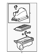 177000T043 - Engine: Air Cleaner Assembly for Toyota: Corolla, Matrix Image