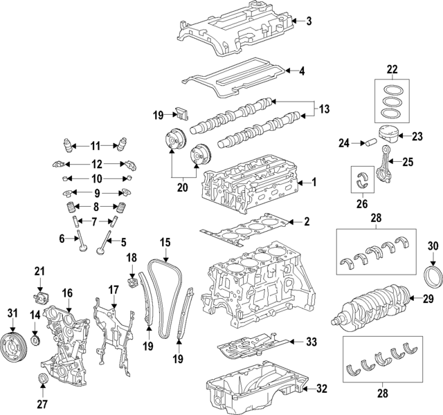 55573011 - Engine: Cylinder Head for GM Image