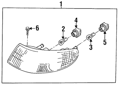 Park & Signal Lamps for 1998 Saab 900 #0