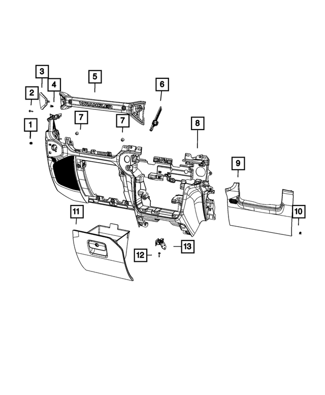 68346812AB - Interior Trim: Foot Well Lamp for Mopar Image
