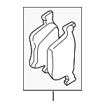 34106799801 - Brakes: Brake Pads for BMW Image