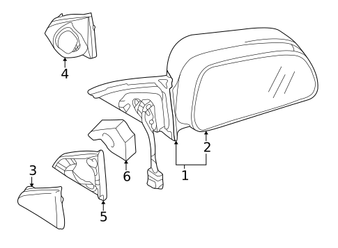 Outside Mirrors for 2003 Mitsubishi Galant #0