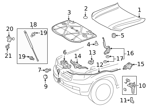 Hood & Components for 2013 Toyota Land Cruiser #0