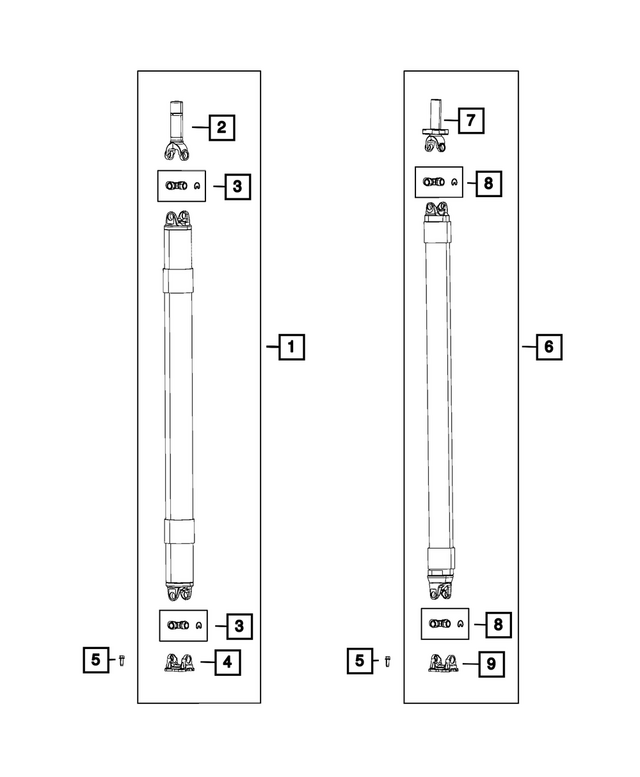 68574942AA - : Drive Shaft for Mopar Image