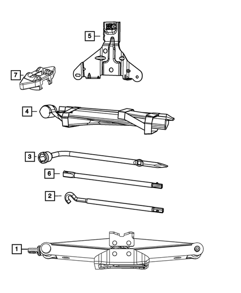 Jack Stowage for 2014 Dodge Durango #0