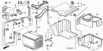 32124PNA010 - Electrical/Exhaust/Heater/Fuel: HOLDER D, ENGINE HARNESS for Acura Image
