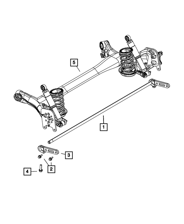 68149665AB - Rear Suspension: Rear Suspension Stabilizer Bar for Mopar Image