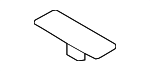 861143D000 - Body: Windshield Pad for Hyundai Image