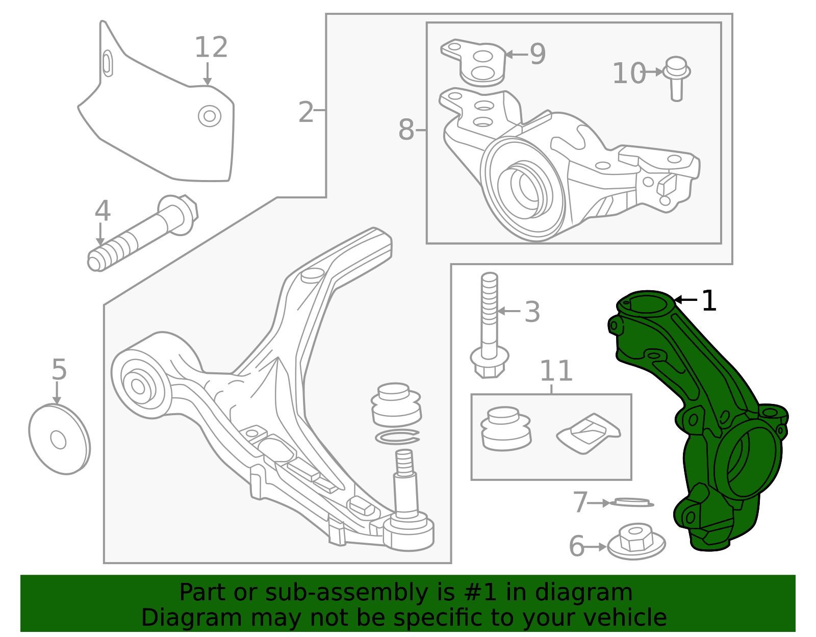 51216-T90-A22 - 2023-2025 Honda Pilot - Knuckle | Genuine Honda Parts