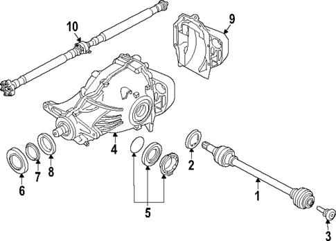 Axle & Differential for 2025 BMW 750e xDrive #0