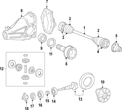 Axle Shafts & Joints for 2006 Pontiac GTO #0