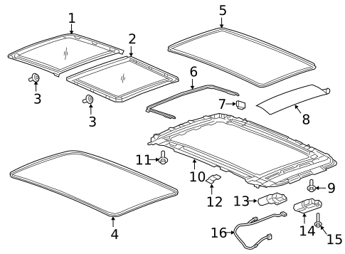 Sunroof for 2021 Chevrolet Equinox #0