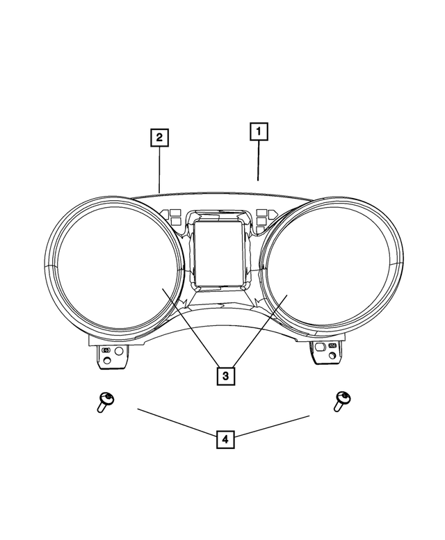 68310786AB - Electrical: Instrument Panel Cluster for Mopar Image