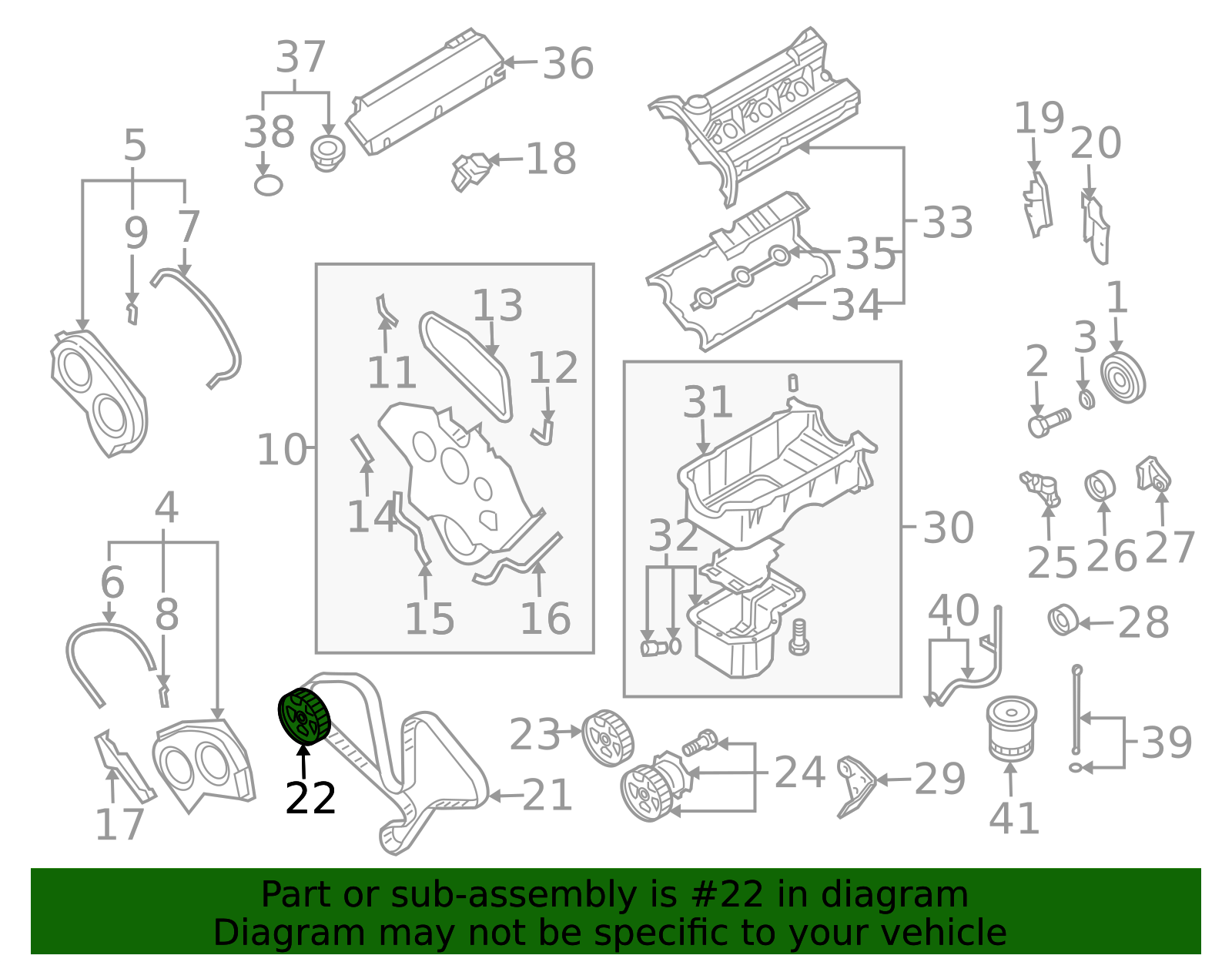 24231-39500 - Camshaft Gear 2002-2006 Kia | Kia.Parts Store