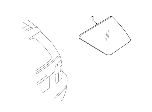 Glass & Hardware for 2005 Ford Freestyle #0