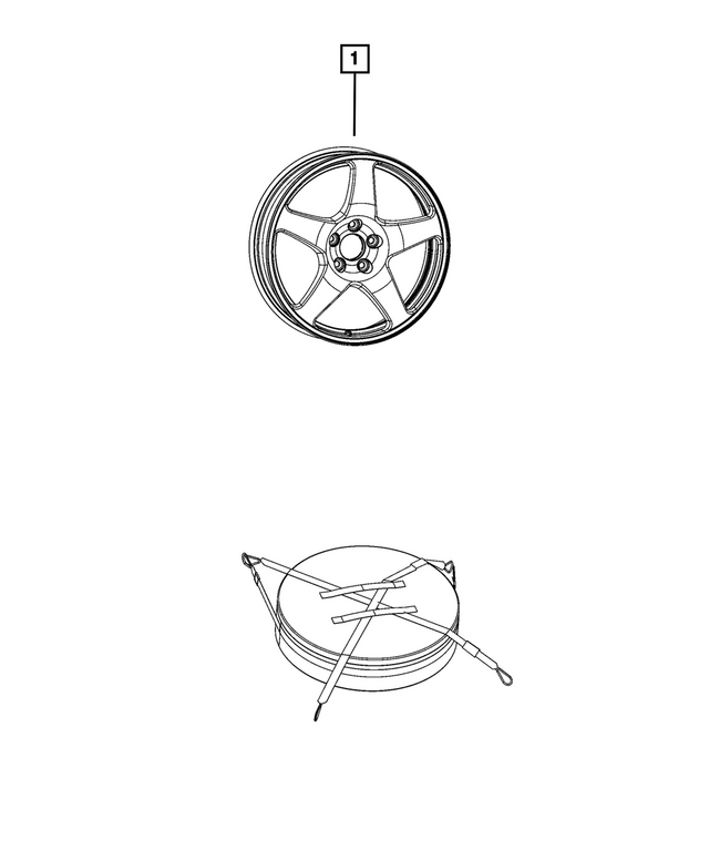« 68644644AA –  : Aluminium Roue pour Mopar Image »