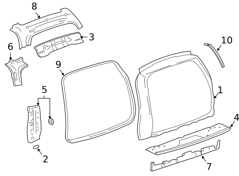 Rear Body for 2006 Isuzu Ascender #0