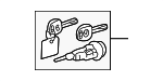 8907330060 - Body: Cylinder &amp; Keys for Lexus: GS300, GS400, GS430 Image