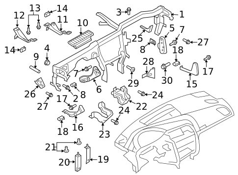 Instrument Panel Components for 2009 Audi A5 Quattro #0